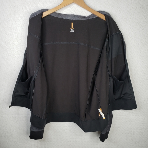 Lucy Faux Denim Look Full Zip Soft Layering Jacket Lots of Pockets Sz XL. - Picture 7 of 12